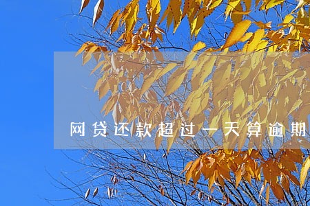 网贷还款超过一天算逾期吗 网贷还款超过一天算逾期吗
