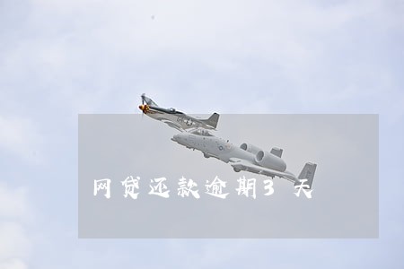 网贷还款逾期3天 网贷还款逾期3天