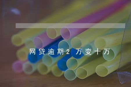 网贷逾期2万变十万 网贷逾期2万变十万