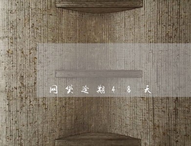 网贷逾期48天 网贷逾期48天
