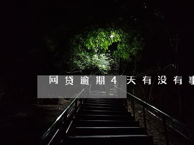 网贷逾期4天有没有事 网贷逾期4天有没有事