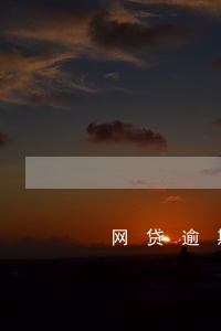 网贷逾期5万立案 网贷逾期5万立案