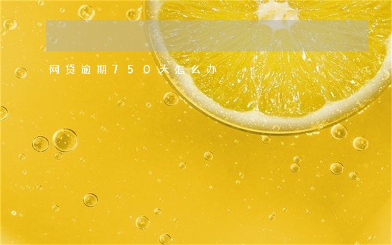 网贷逾期750天怎么办 网贷逾期750天怎么办