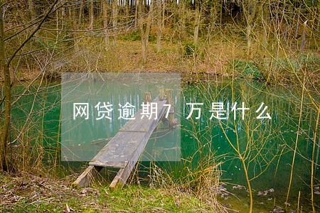 网贷逾期7万是什么 网贷逾期7万是什么