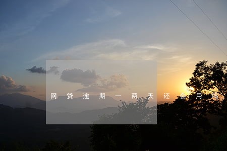 网贷逾期一两天还会用吗 网贷逾期一两天还会用吗