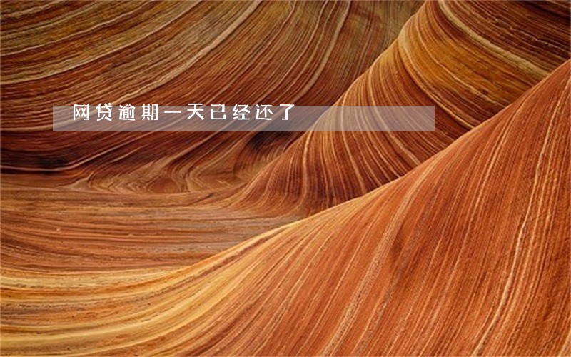 网贷逾期一天已经还了 网贷逾期一天已经还了