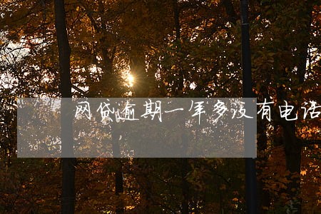 网贷逾期一年多没有电话了