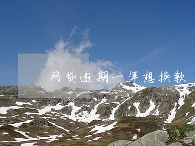 网贷逾期一年想换款 网贷逾期一年想换款