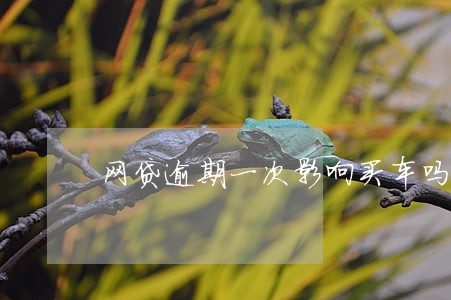 网贷逾期一次影响买车吗 网贷逾期一次影响买车吗