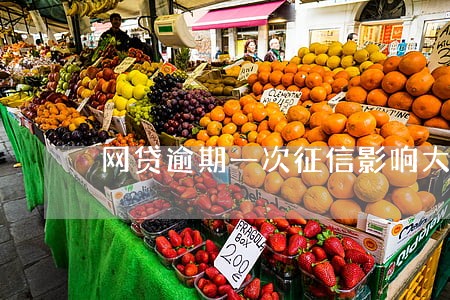 网贷逾期一次征信影响大吗 网贷逾期一次征信影响大吗
