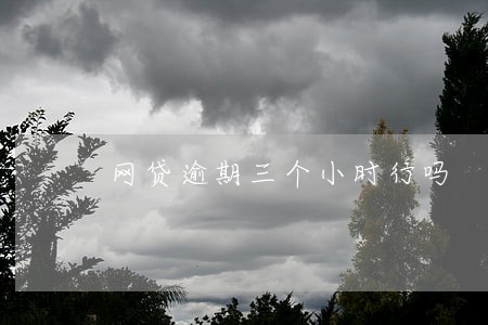 网贷逾期三个小时行吗 网贷逾期三个小时行吗