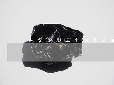 网贷逾期三个月黑户吗