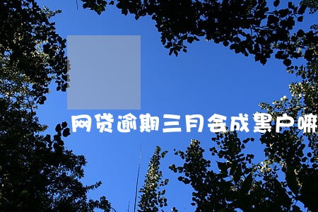 网贷逾期三月会成黑户嘛 网贷逾期三月会成黑户嘛