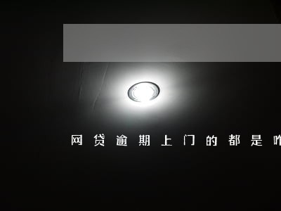 网贷逾期上门的都是咋应付的 网贷逾期上门的都是咋应付的