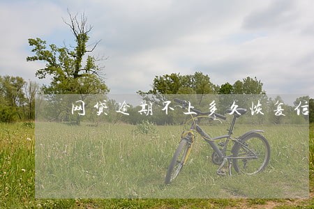 网贷逾期不上多久恢复信用 网贷逾期不上多久恢复信用