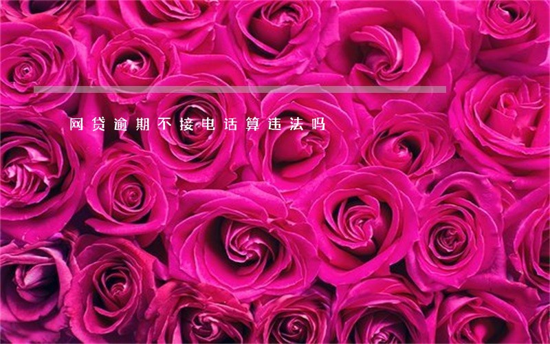 网贷逾期不接电话算违法吗 网贷逾期不接电话算违法吗