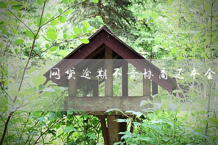 网贷逾期不肯协商还本金 网贷逾期不肯协商还本金