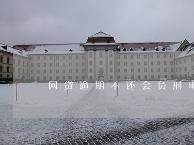网贷逾期不还会负刑事 网贷逾期不还会负刑事
