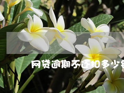 网贷逾期不还扣多少钱 网贷逾期不还扣多少钱