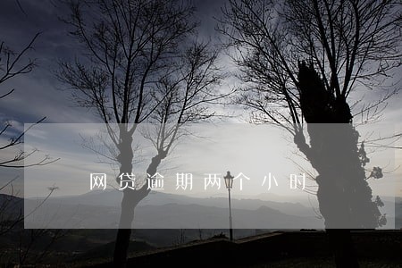 网贷逾期两个小时 网贷逾期两个小时