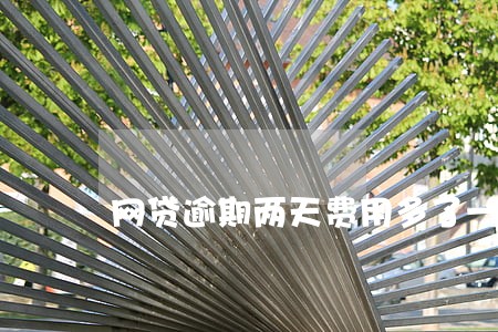 网贷逾期两天费用多了一百块