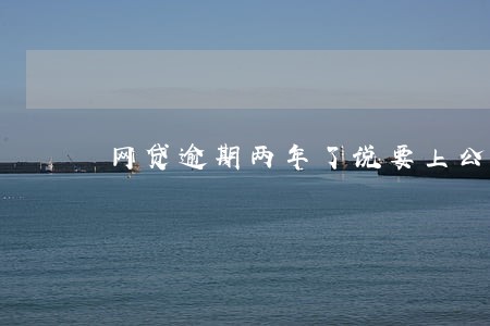 网贷逾期两年了说要上公司