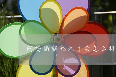 网贷逾期九天了会怎么样 网贷逾期九天了会怎么样