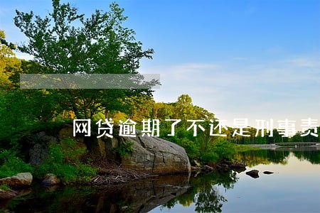 网贷逾期了不还是刑事责任吗 网贷逾期了不还是刑事责任吗