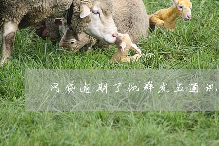 网贷逾期了他群发五通讯录 网贷逾期了他群发五通讯录