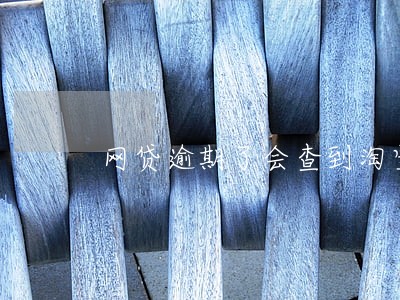 网贷逾期了会查到淘宝消费吗 网贷逾期了会查到淘宝消费吗