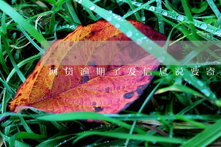 网贷逾期了发信息说要寄律师函 网贷逾期了发信息说要寄律师函