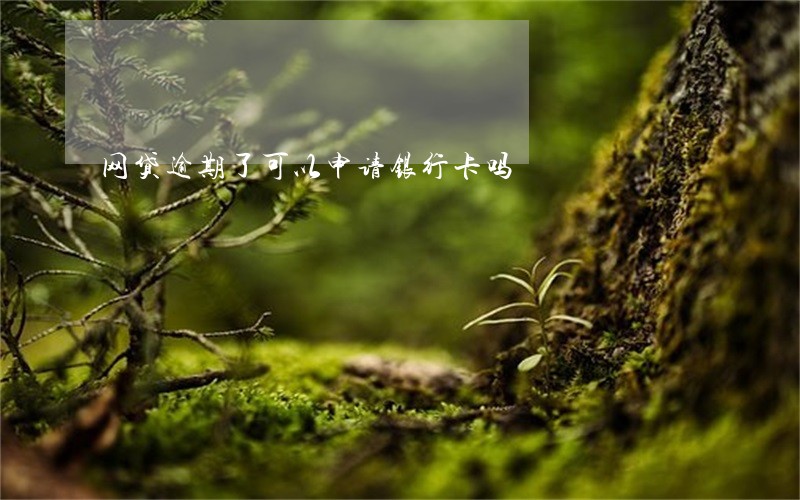 网贷逾期了可以申请银行卡吗 网贷逾期了可以申请银行卡吗