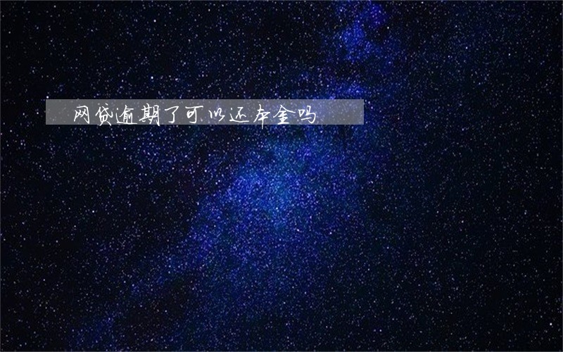 网贷逾期了可以还本金吗 网贷逾期了可以还本金吗