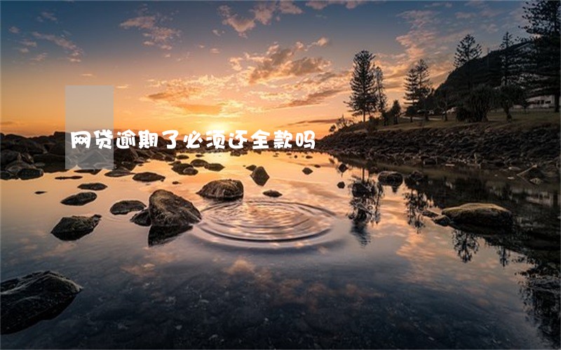 网贷逾期了必须还全款吗 网贷逾期了必须还全款吗
