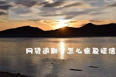 网贷逾期了怎么恢复征信 网贷逾期了怎么恢复征信