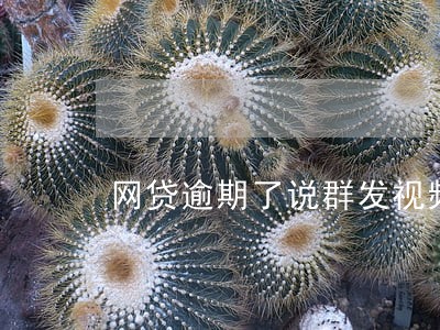 网贷逾期了说群发视频 网贷逾期了说群发视频