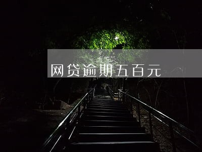 网贷逾期五百元 网贷逾期五百元