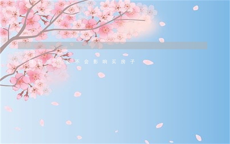 网贷逾期会不会影响买房子