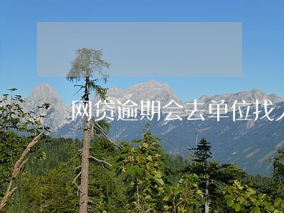 网贷逾期会去单位找人合法吗 网贷逾期会去单位找人合法吗