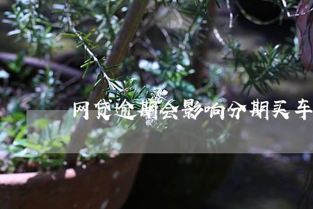 网贷逾期会影响分期买车嘛 网贷逾期会影响分期买车嘛