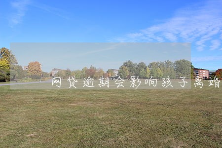 网贷逾期会影响孩子离婚吗 网贷逾期会影响孩子离婚吗