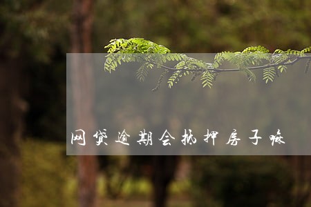 网贷逾期会抵押房子嘛 网贷逾期会抵押房子嘛