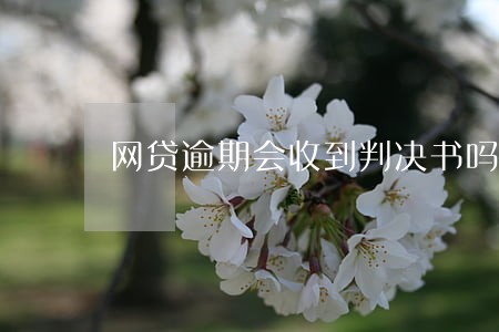 网贷逾期会收到判决书吗 网贷逾期会收到判决书吗