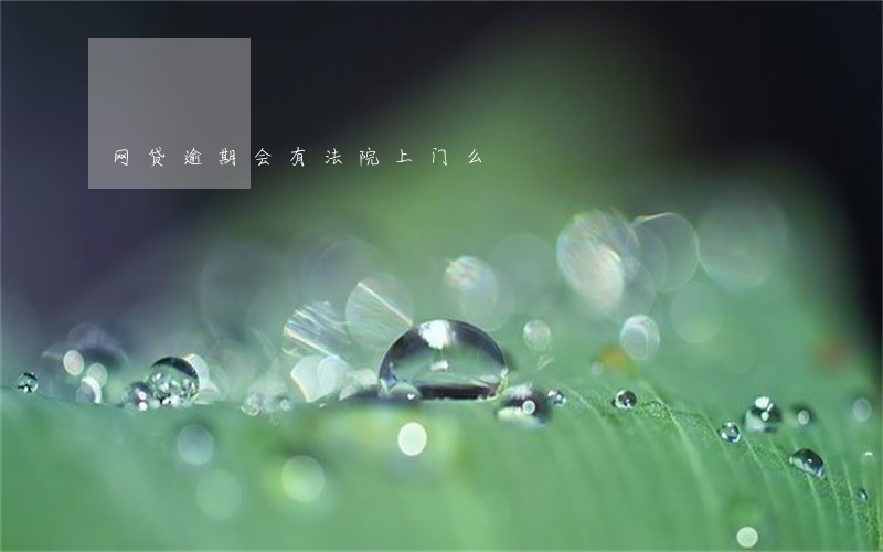 网贷逾期会有法院上门么 网贷逾期会有法院上门么