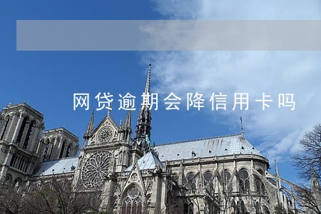 网贷逾期会降信用卡吗 网贷逾期会降信用卡吗