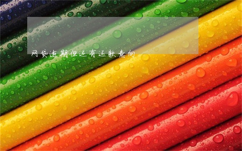 网贷逾期但还有还款意向 网贷逾期但还有还款意向