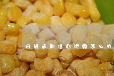 网贷逾期信息泄露怎么办 网贷逾期信息泄露怎么办