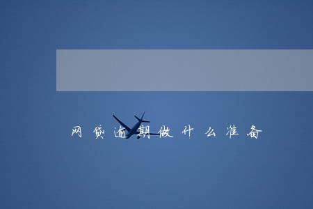网贷逾期做什么准备 网贷逾期做什么准备