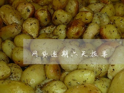 网贷逾期六天报案 网贷逾期六天报案