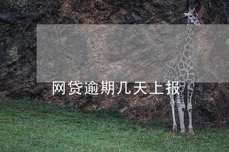 网贷逾期几天上报 网贷逾期几天上报